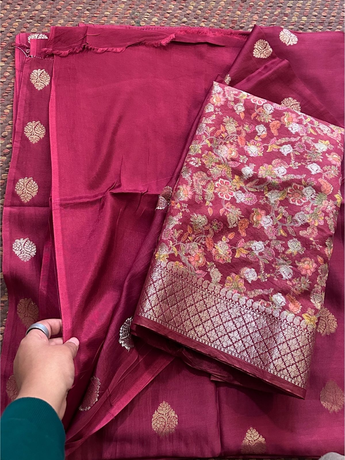 Maheshwari Silk with Benarsi Weave