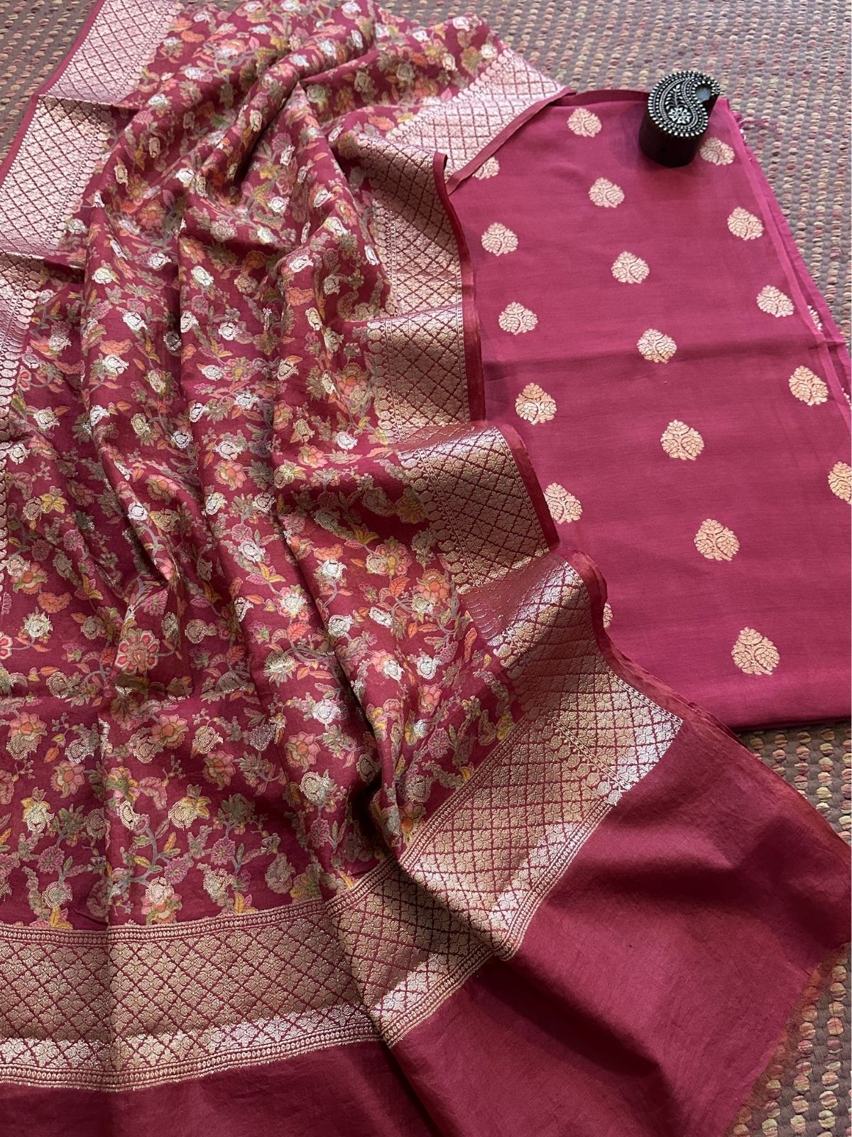 Maheshwari Silk with Benarsi Weave