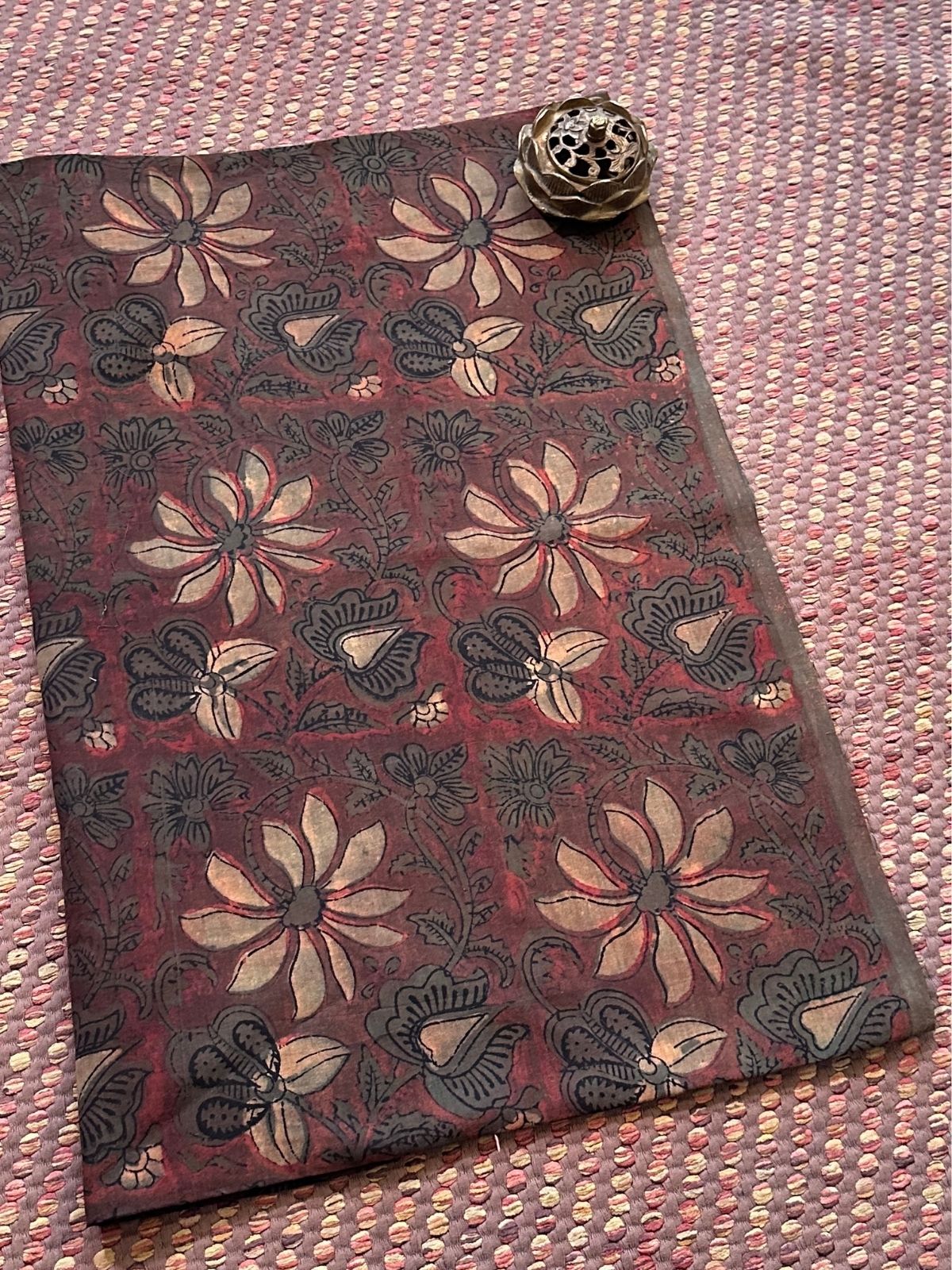 Premium Pure Soft Cotton Mulmul Vegetable Dyed Fabric