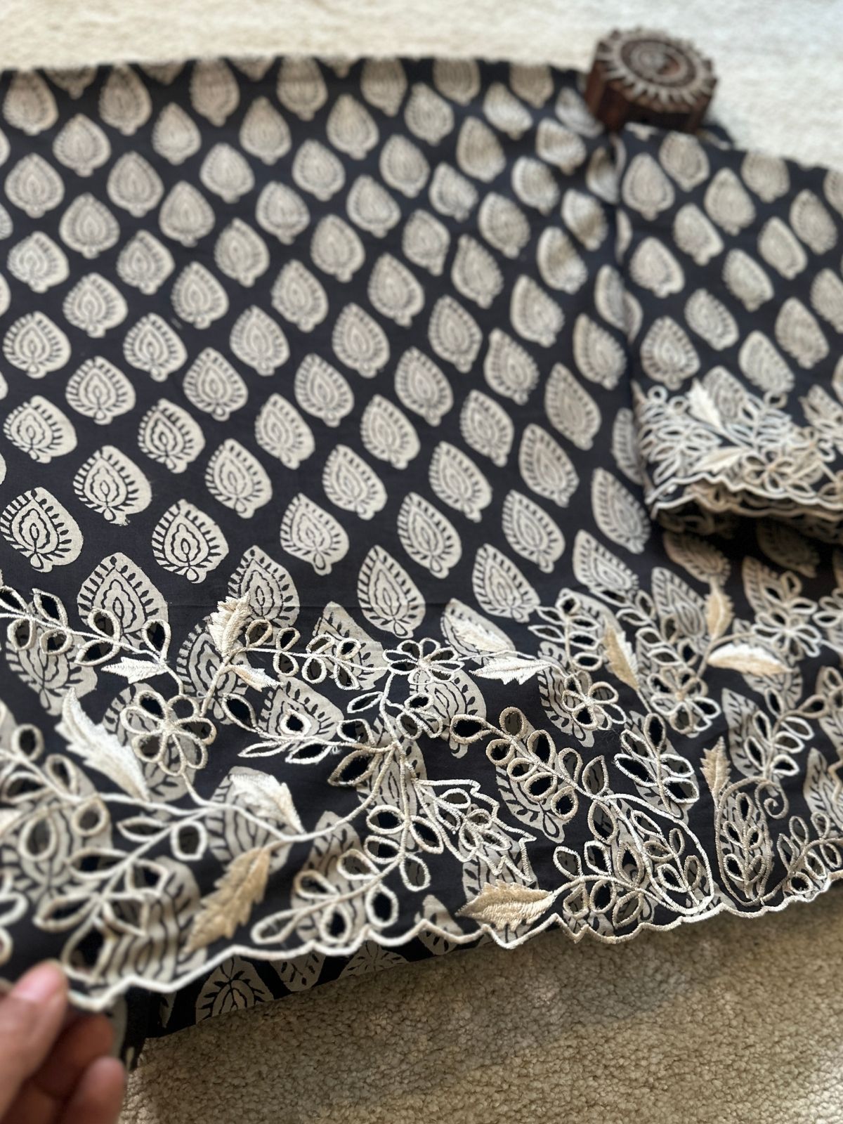 Shadow- Coord Set with Cutwork Embroidery