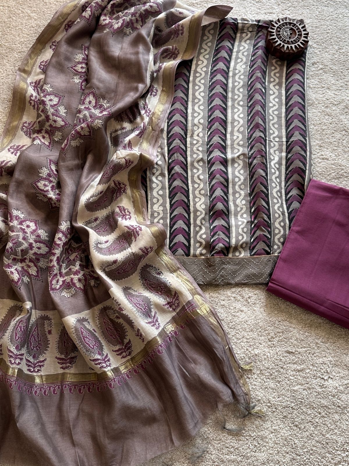 Seher Set - Maheshwari Silk Unstitched