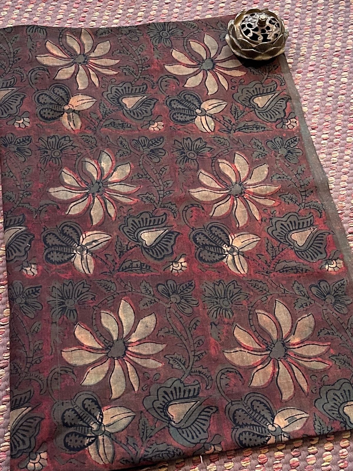 Premium Pure Soft Cotton Mulmul Vegetable Dyed Fabric