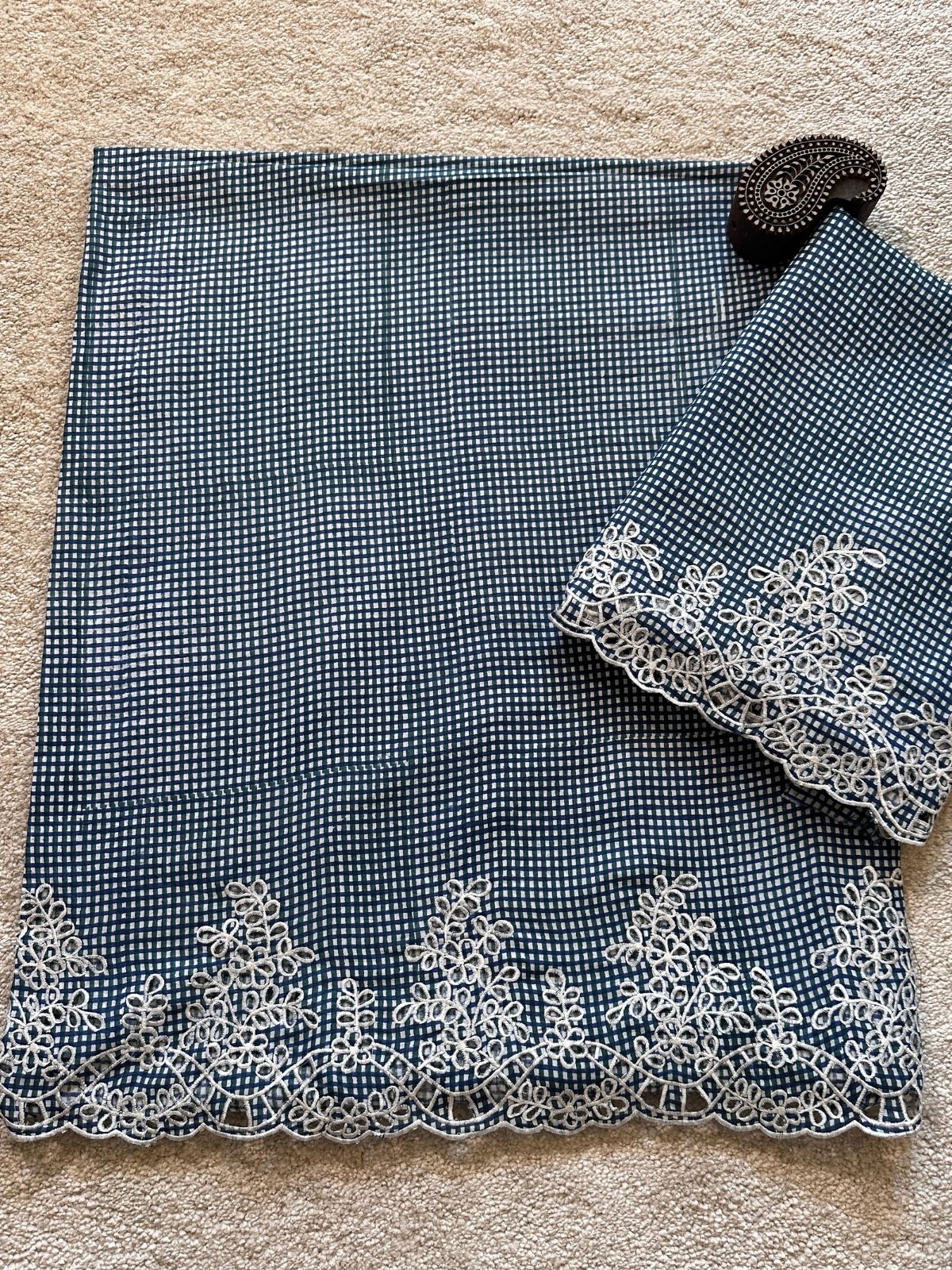 Iris Set - Coord Set with Cutwork Embroidery