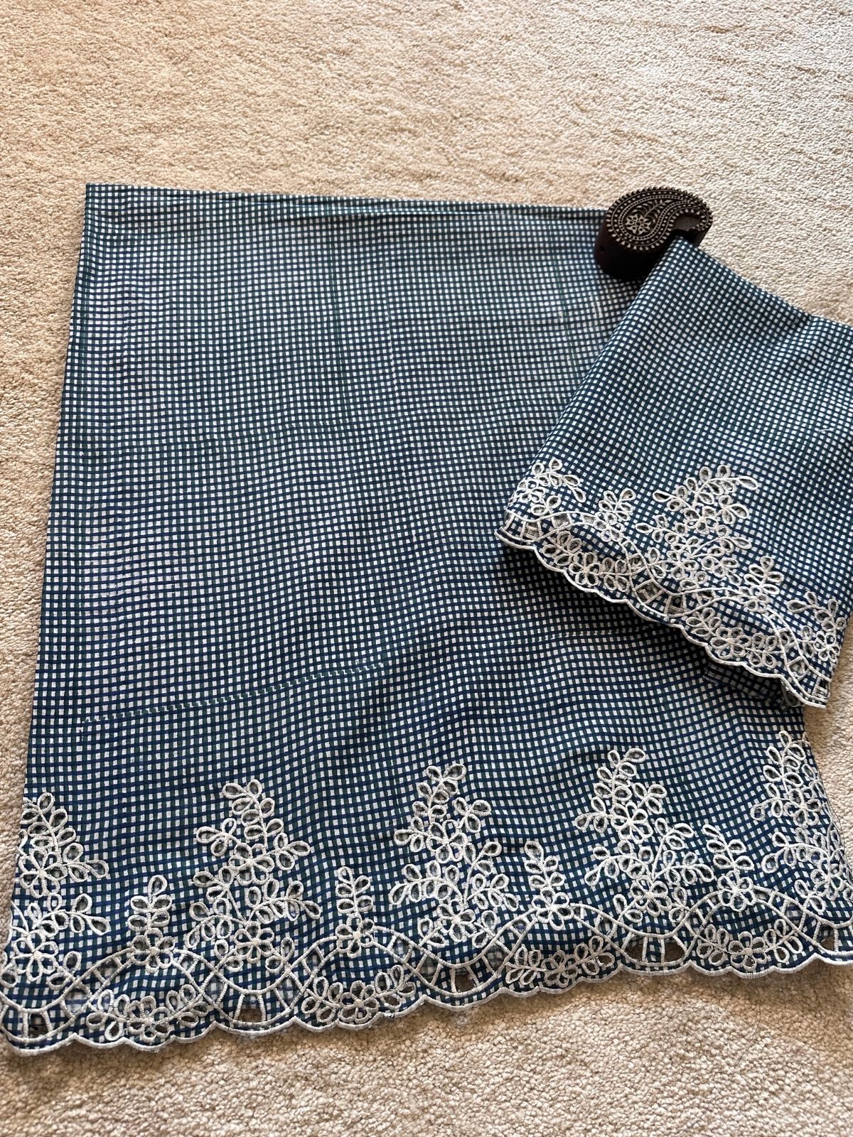 Iris Set - Coord Set with Cutwork Embroidery