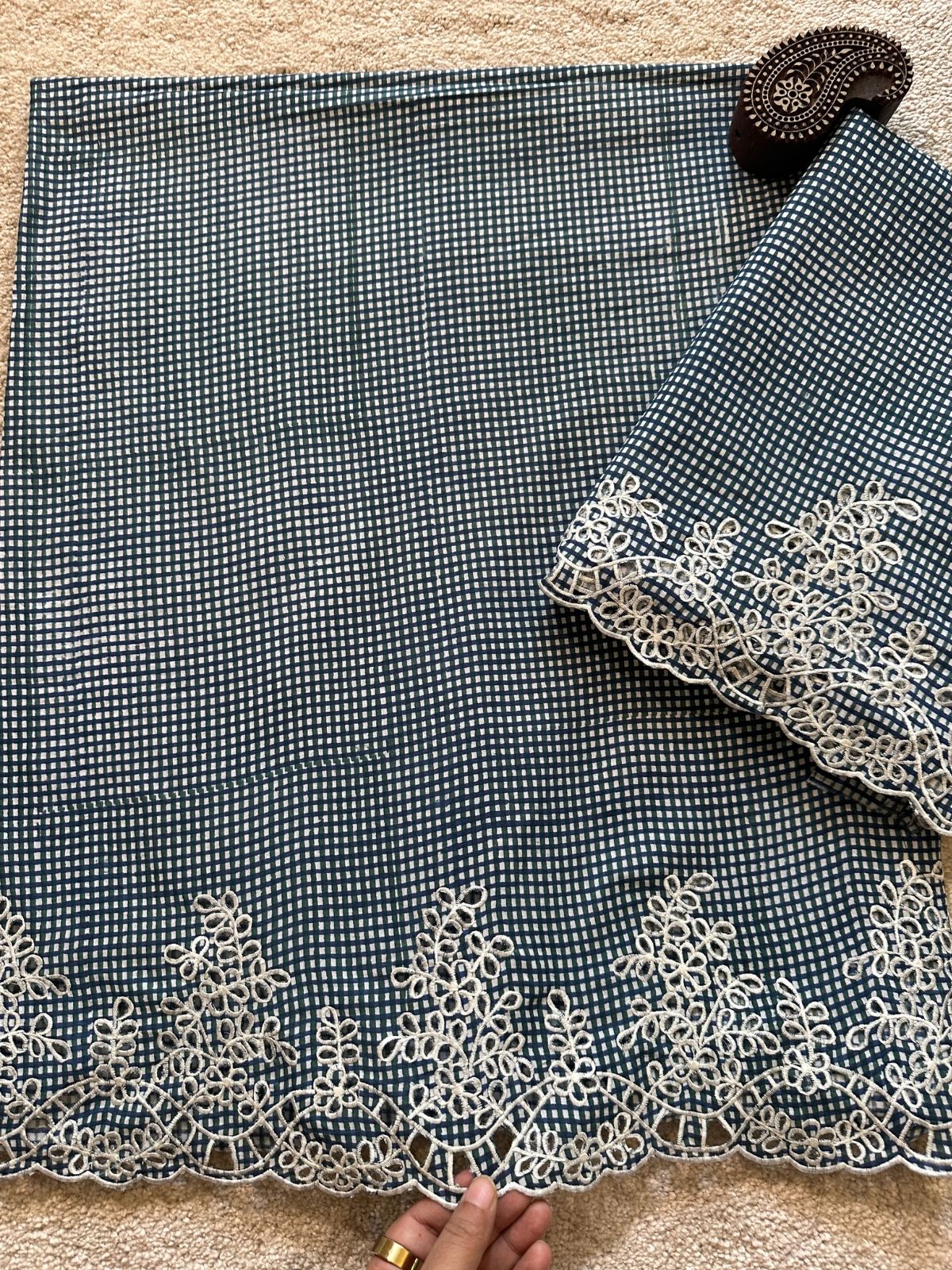 Iris Set - Coord Set with Cutwork Embroidery