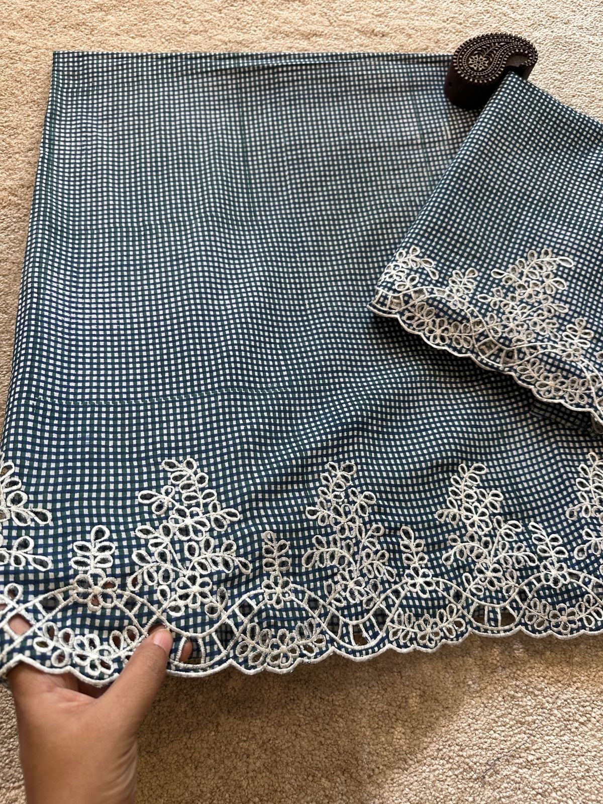 Iris Set - Coord Set with Cutwork Embroidery