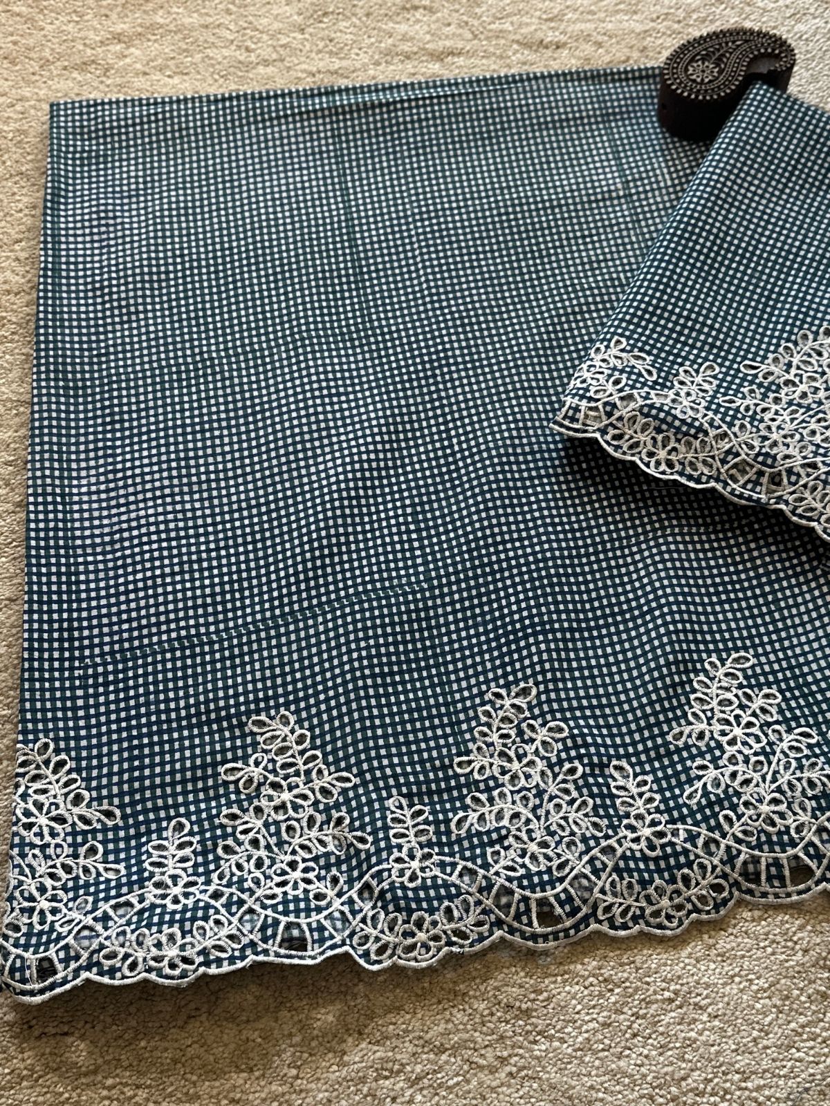 Iris Set - Coord Set with Cutwork Embroidery