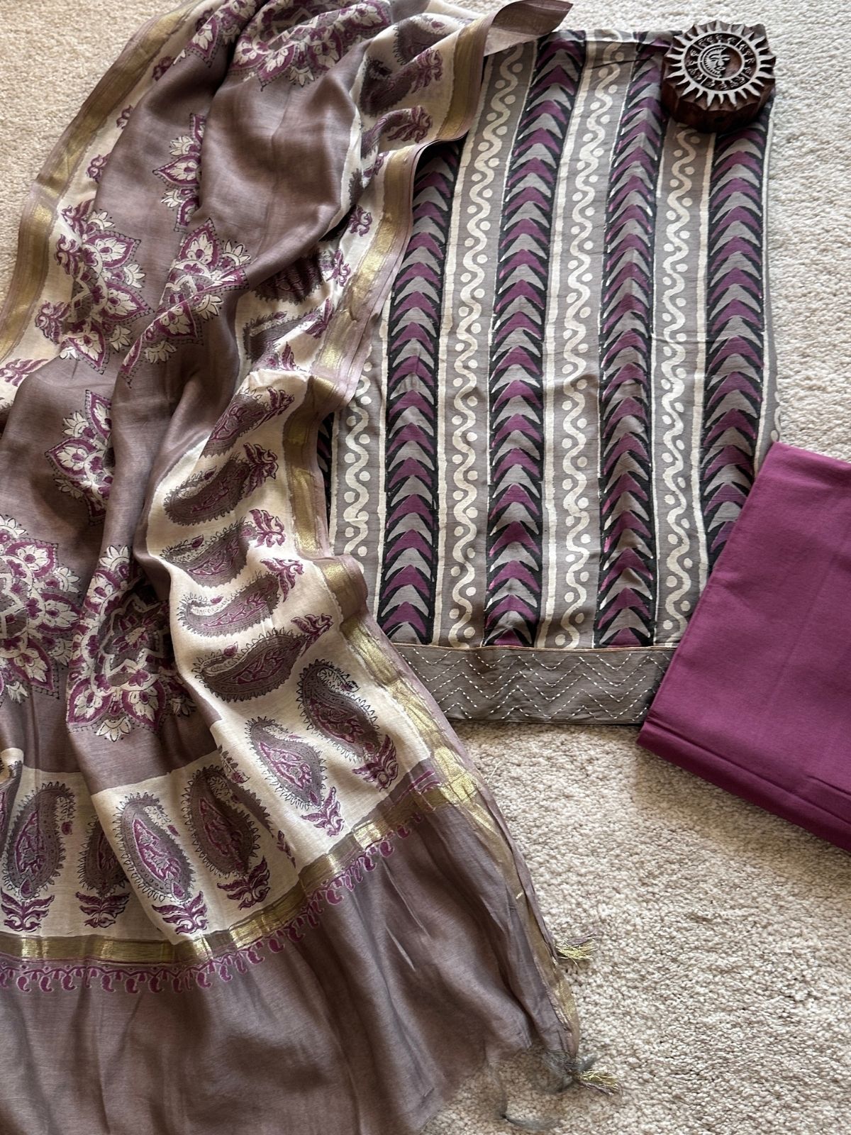 Seher Set - Maheshwari Silk Unstitched