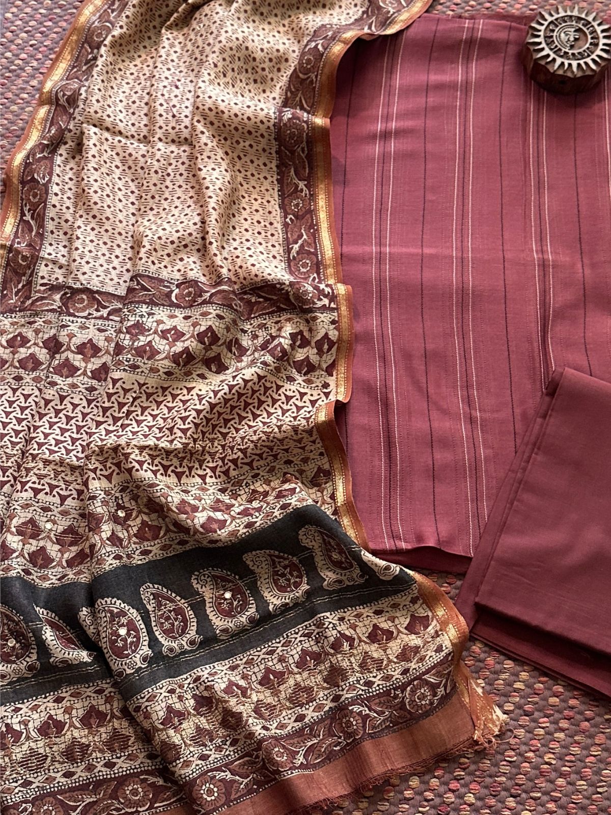 Premium Maheshwari Silk Set