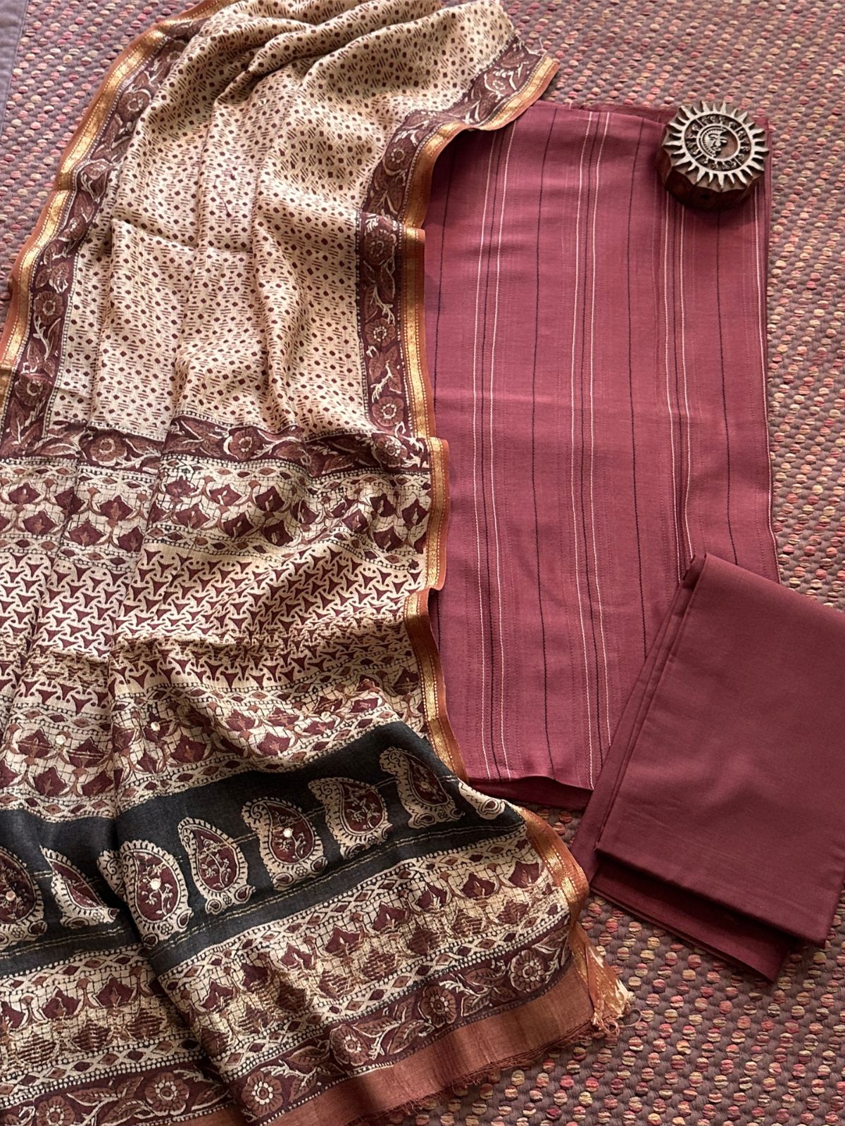 Premium Maheshwari Silk Set