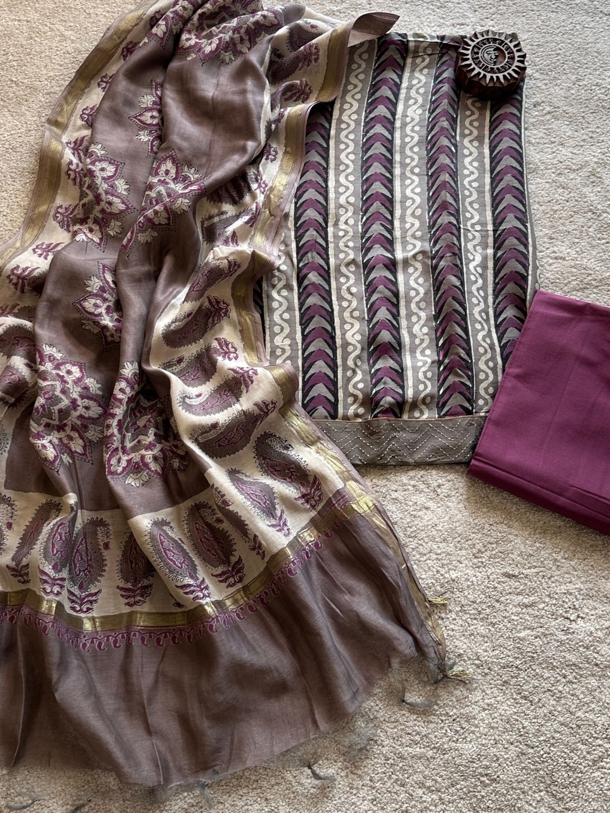 Seher Set - Maheshwari Silk Unstitched