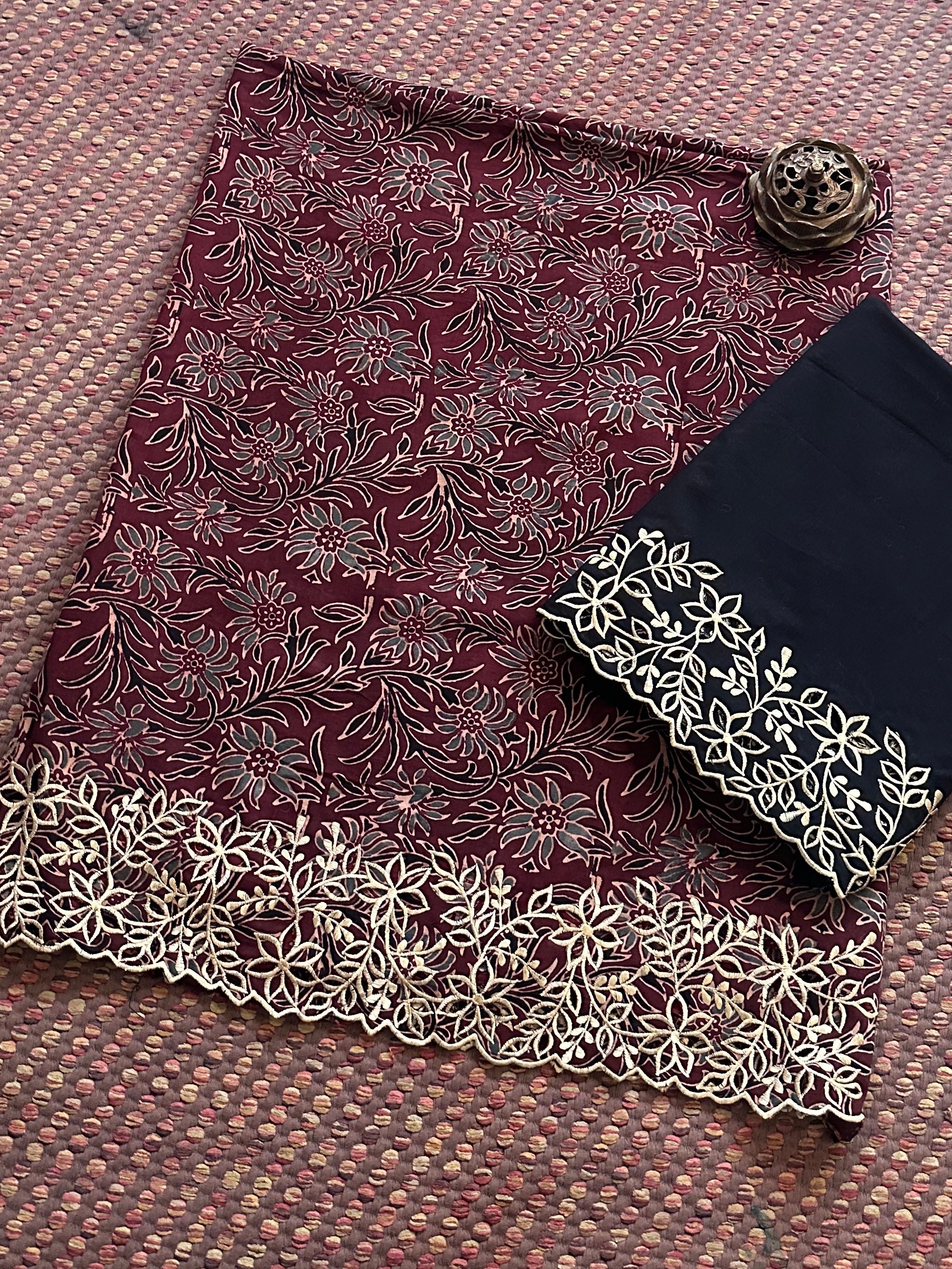 Exclusive Cutwork embroidered Cotton Coord Set