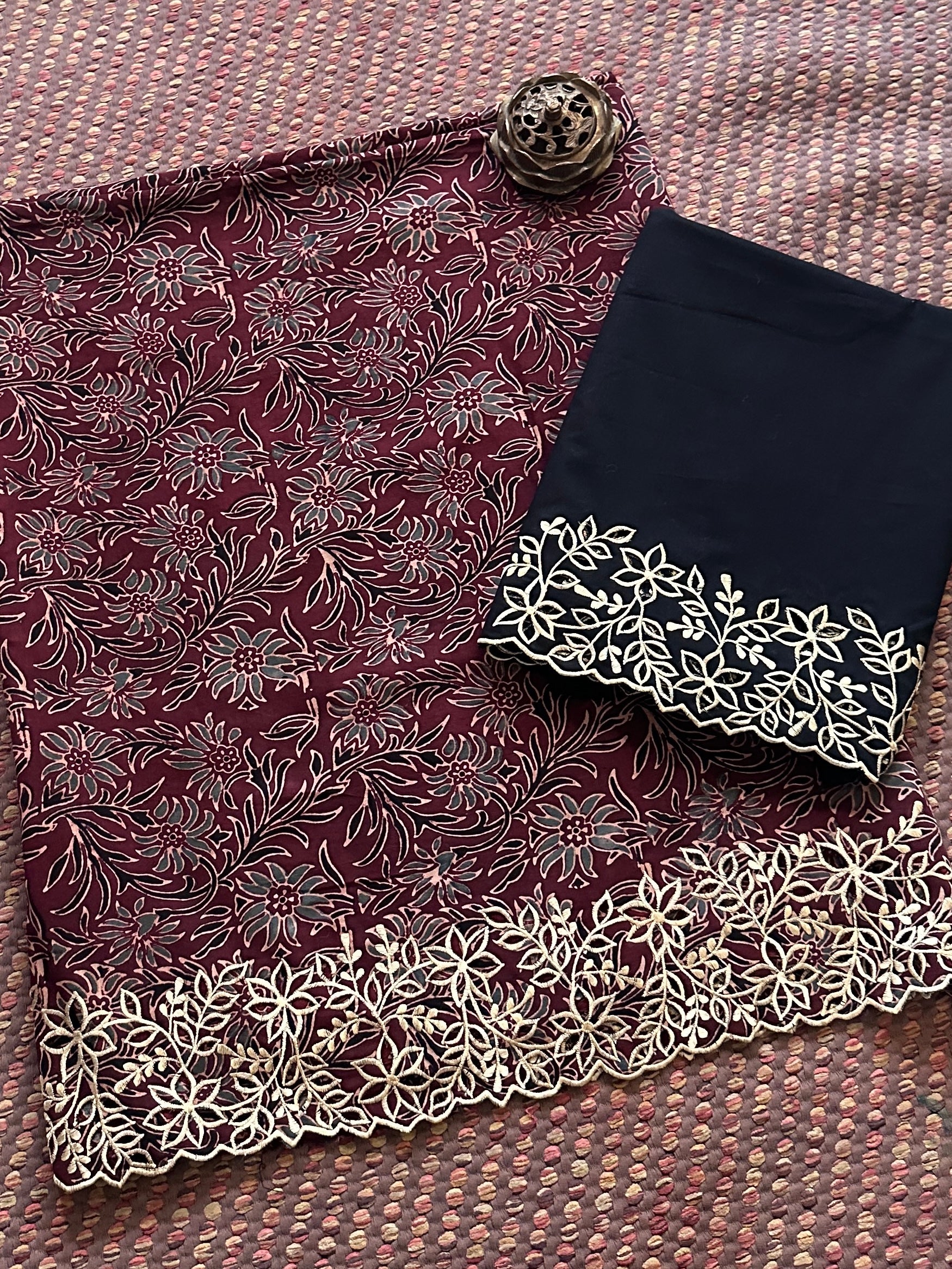 Exclusive Cutwork embroidered Cotton Coord Set