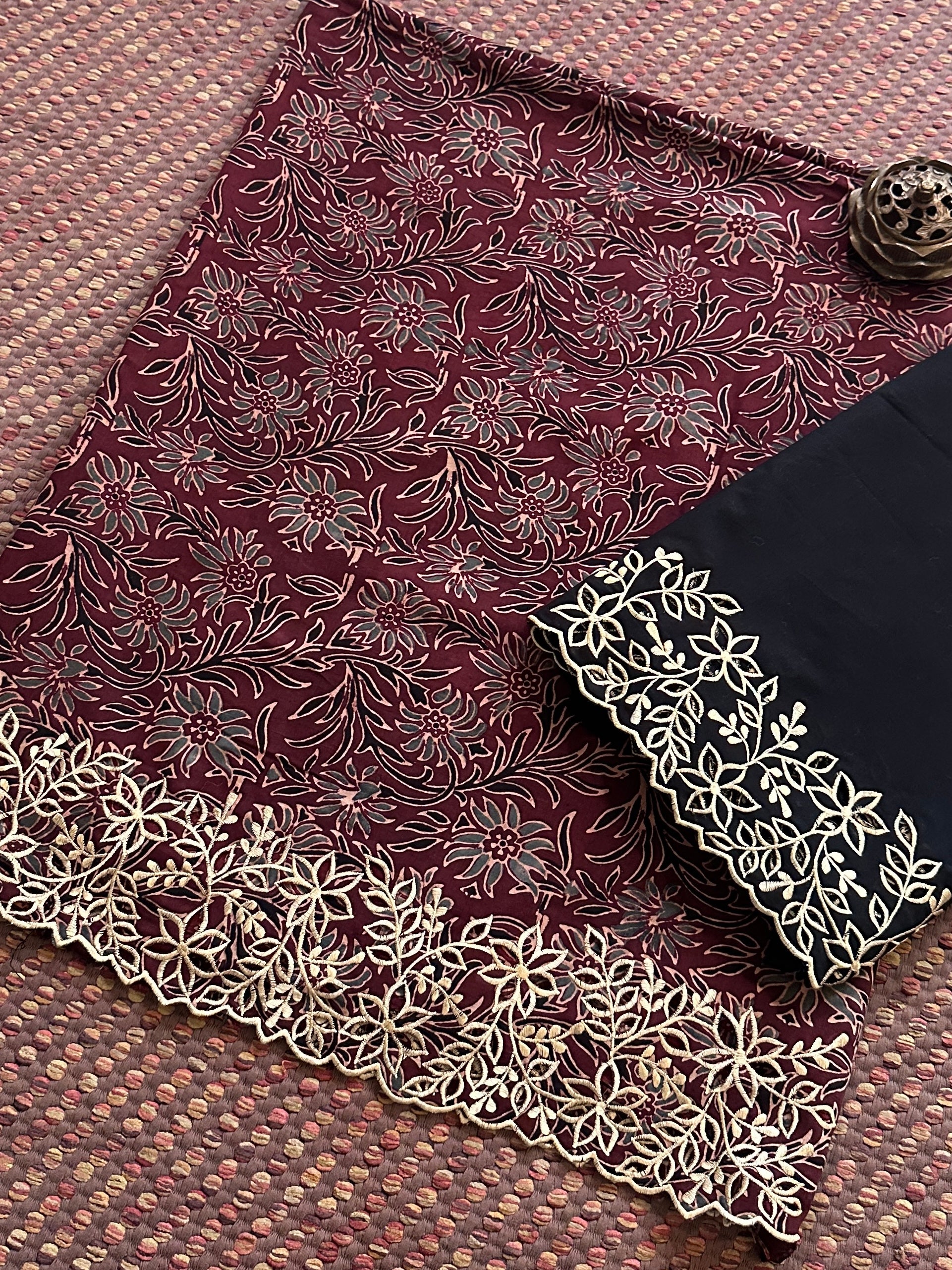 Exclusive Cutwork embroidered Cotton Coord Set